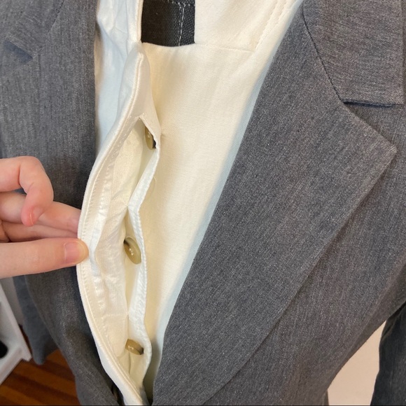 Veronica Beard Cotton and linen blazer and dickey - Picture 2 of 10